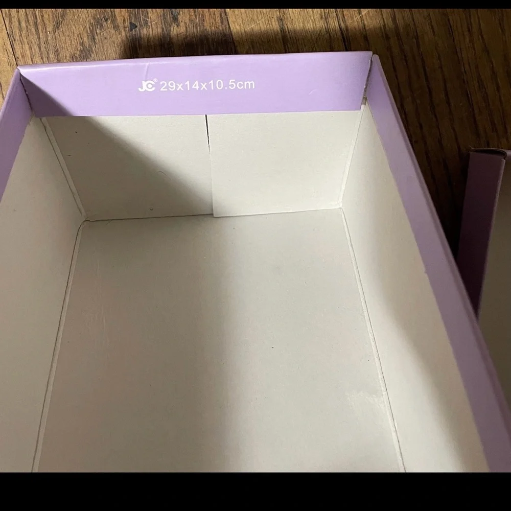 Madden Girl Pastel Purple Empty Storage Shoe Box